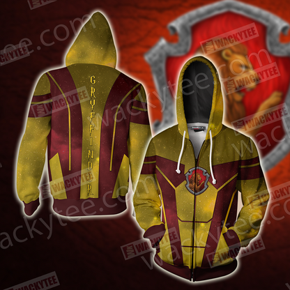 You Might Belong In Gryffindor Harry Potter Hogwarts New Version Zip Up Hoodie 4XL