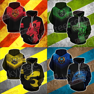 Hogwarts Castle Harry Potter - Brave Like A Gryffindor Wacky Style 3D Hoodie