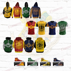 Harry Potter Brave Like A Gryffindor Wacky Style High Top Shoes