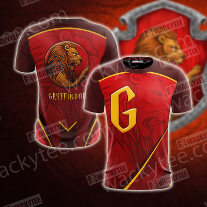 Harry Potter - Gryffindor House Wacky Style Unisex 3D T-shirt