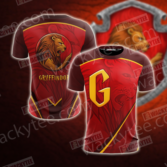 Harry Potter - Gryffindor House Wacky Style Unisex 3D T-shirt