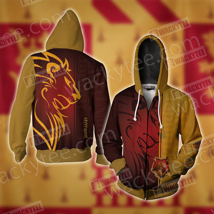 You Might Belong In Gryffindor Harry Potter Hogwarts Zip Up Hoodie 4XL