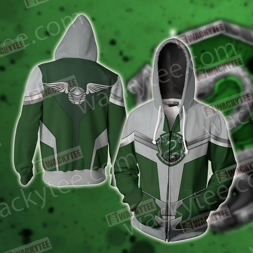 Hogwarts Castle Harry Potter - Slytherin Edition New Style Unisex 3D Zip Up Hoodie 4XL