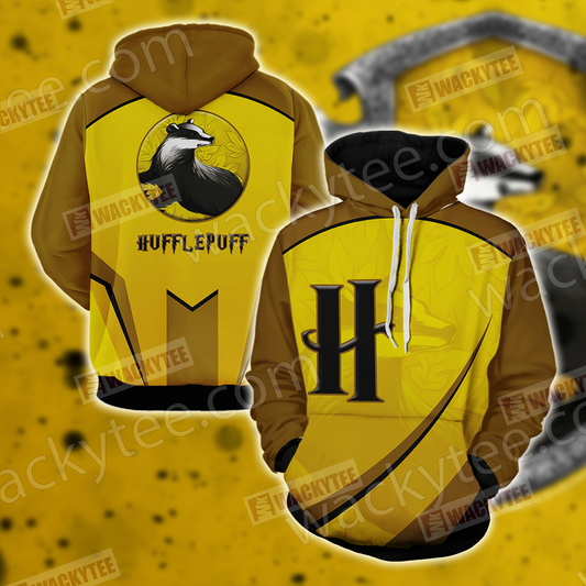 Harry Potter - Hufflepuff House Wacky Style Unisex 3D Hoodie