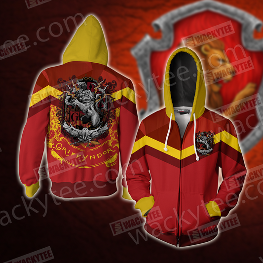 Hogwarts You Might Belong In Gryffindor Harry Potter Zip Up Hoodie 4XL