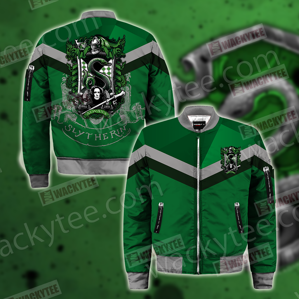 Hogwarts You Might Belong In Slytherin Harry Potter Bomber Jacket