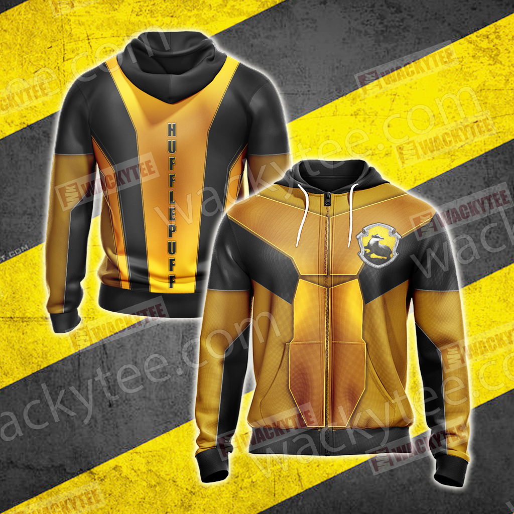 Harry Potter - Hufflepuff New Collection Unisex Zip Up Hoodie 4XL