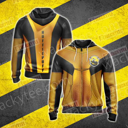 Harry Potter - Hufflepuff New Collection Unisex Zip Up Hoodie 4XL