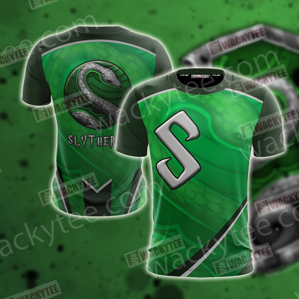 Harry Potter - Slytherin House Wacky Style Unisex 3D T-shirt