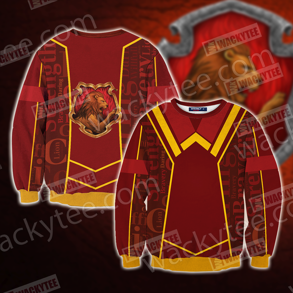 Harry Potter - Gryffindor House New Lifestyle Unisex 3D Sweater