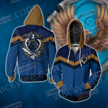 Hogwarts You Might Belong In Ravenclaw Harry Potter Zip Up Hoodie 4XL