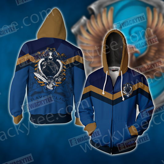 Hogwarts You Might Belong In Ravenclaw Harry Potter Zip Up Hoodie 4XL