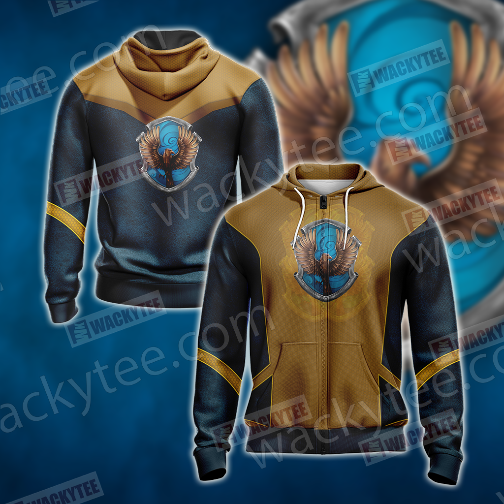 Harry Potter - Ravenclaw Edition New Style Unisex 3D Zip Up Hoodie 4XL