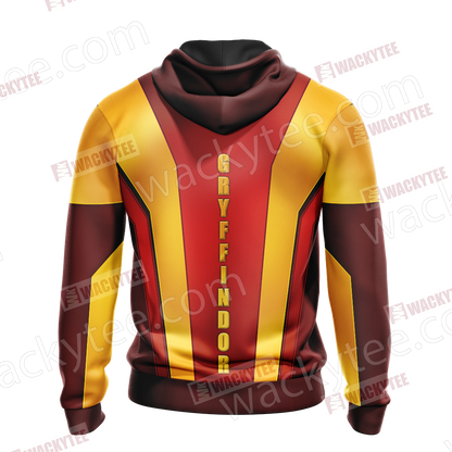 Harry Potter - Gryffindor House New Collection Unisex Zip Up Hoodie