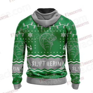 Harry Potter - Slytherin House Christmas Style Unisex 3D Hoodie