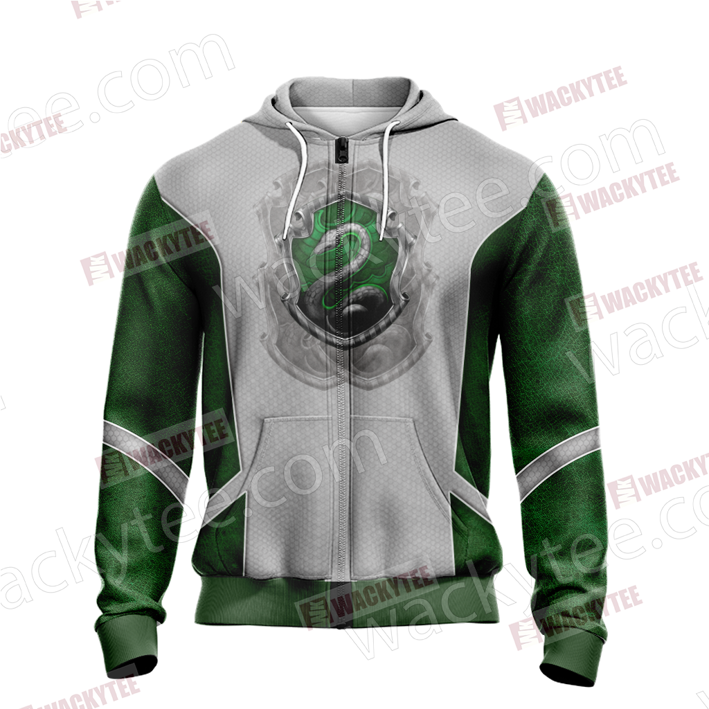 Harry Potter - Slytherin Edition New Style Unisex 3D Zip Up Hoodie