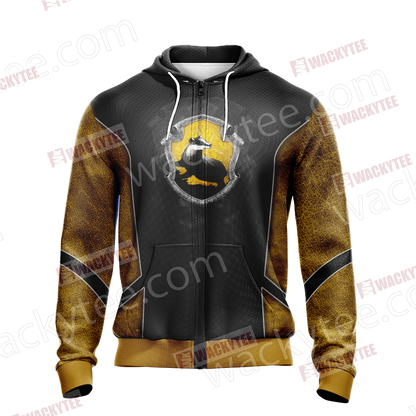Harry Potter - Hufflepuff Edition New Style Unisex 3D Zip Up Hoodie