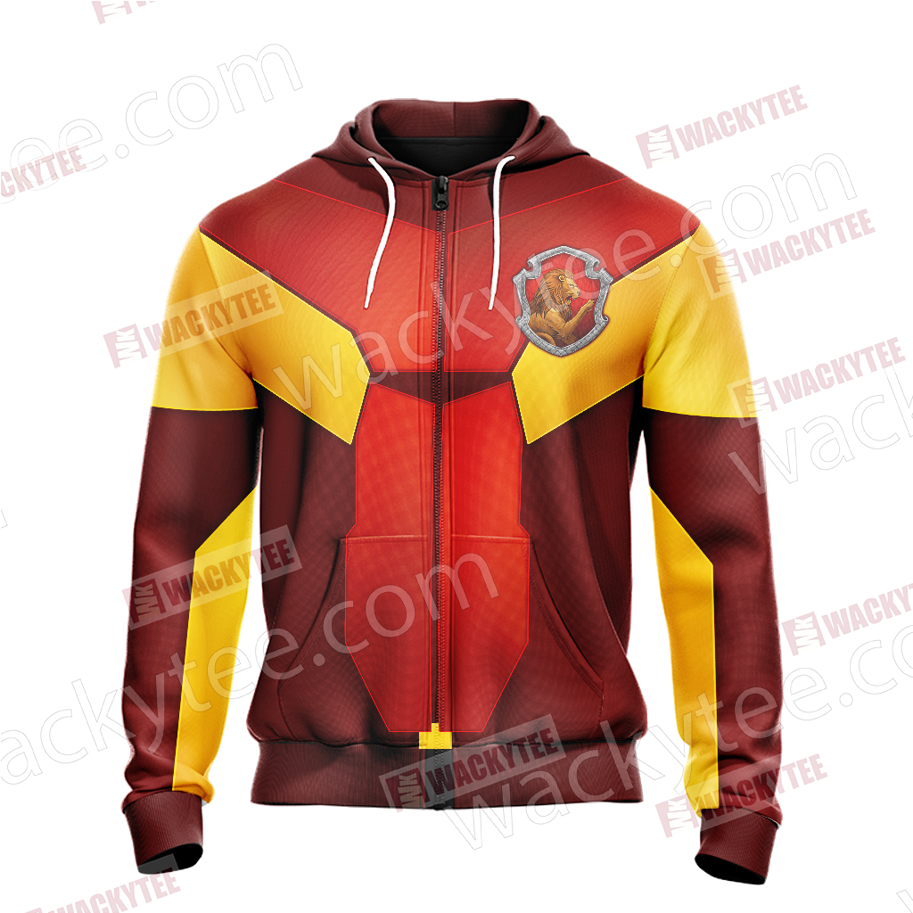 Harry Potter - Gryffindor House New Collection Unisex Zip Up Hoodie