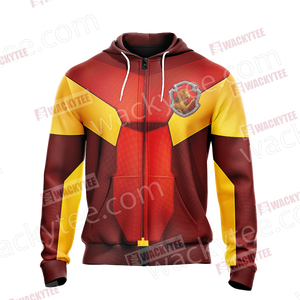 Harry Potter - Gryffindor House New Collection Unisex Zip Up Hoodie