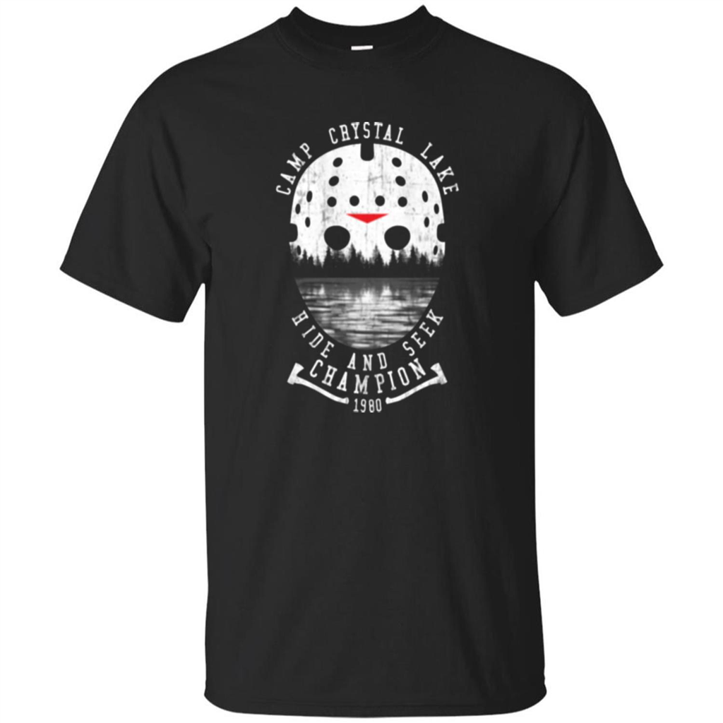 Camp Crystal Lake T-shirt Hide And Seek Champion 1980 Black