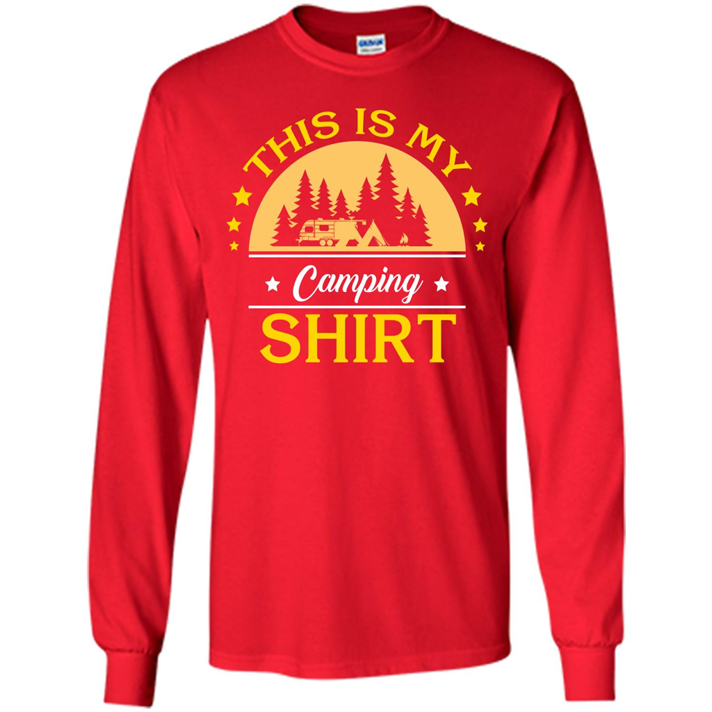 Camping T-shirt This Is My Camping Shirt T-shirt Red