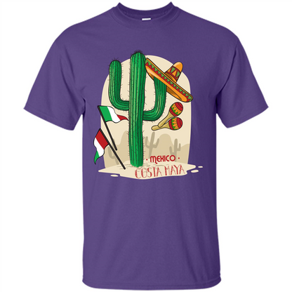 Summer T-shirt Mexico Costa Maya Purple