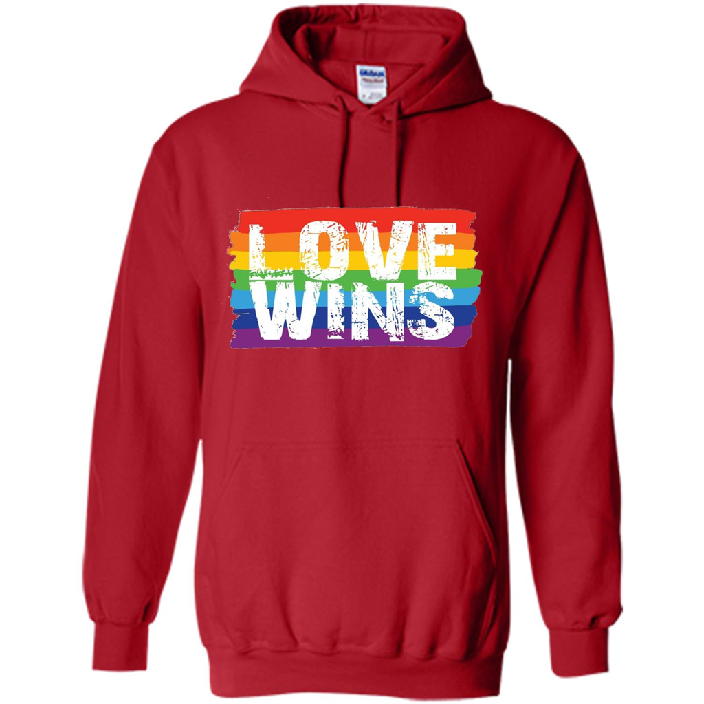 LGBTQ Pride T-shirt Love Wins Red