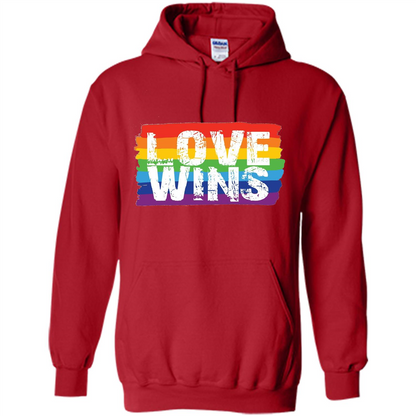 LGBTQ Pride T-shirt Love Wins Red