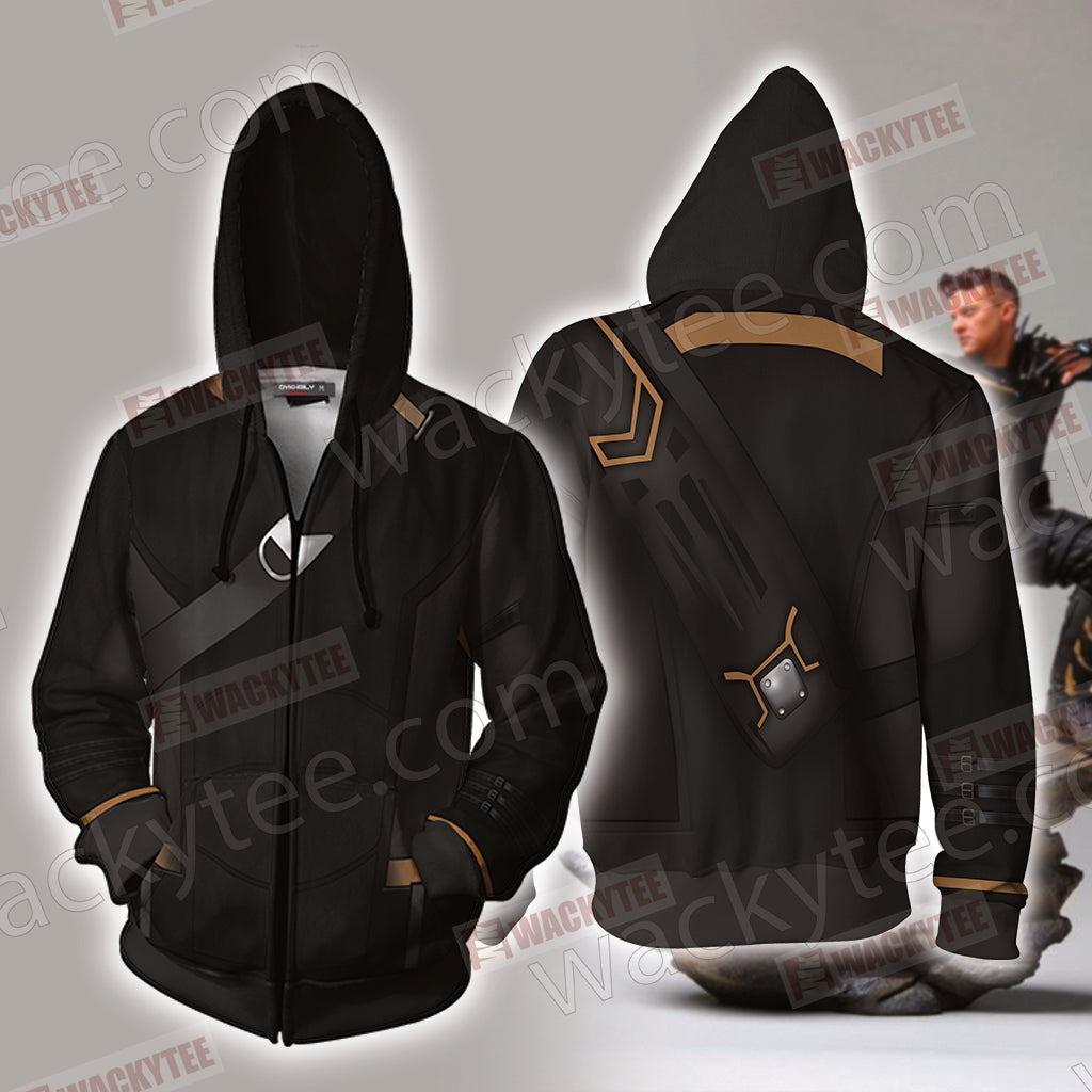 The Avengers 4 Hawkeye (Clint Barton) Cosplay Zip Up Hoodie Jacket 4XL