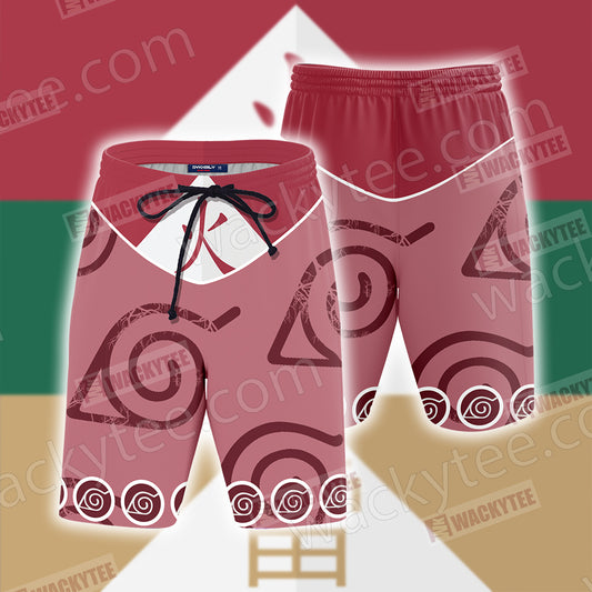 Naruto Hokage Konoha Symbol Unisex Beach Shorts