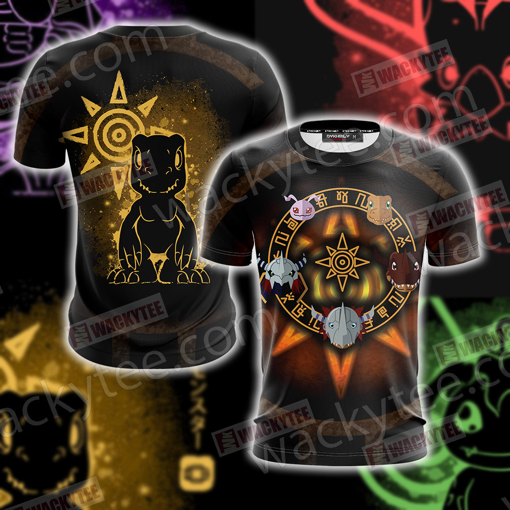 Digimon The Crest Of Light 3D T-shirt T-shirt