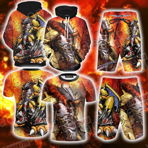 Digimon WarGreymon Unisex 3D Hoodie