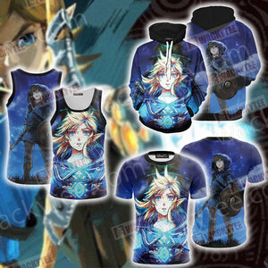 The Legend of Zelda Link Breath of The Wild Unisex 3D T-shirt