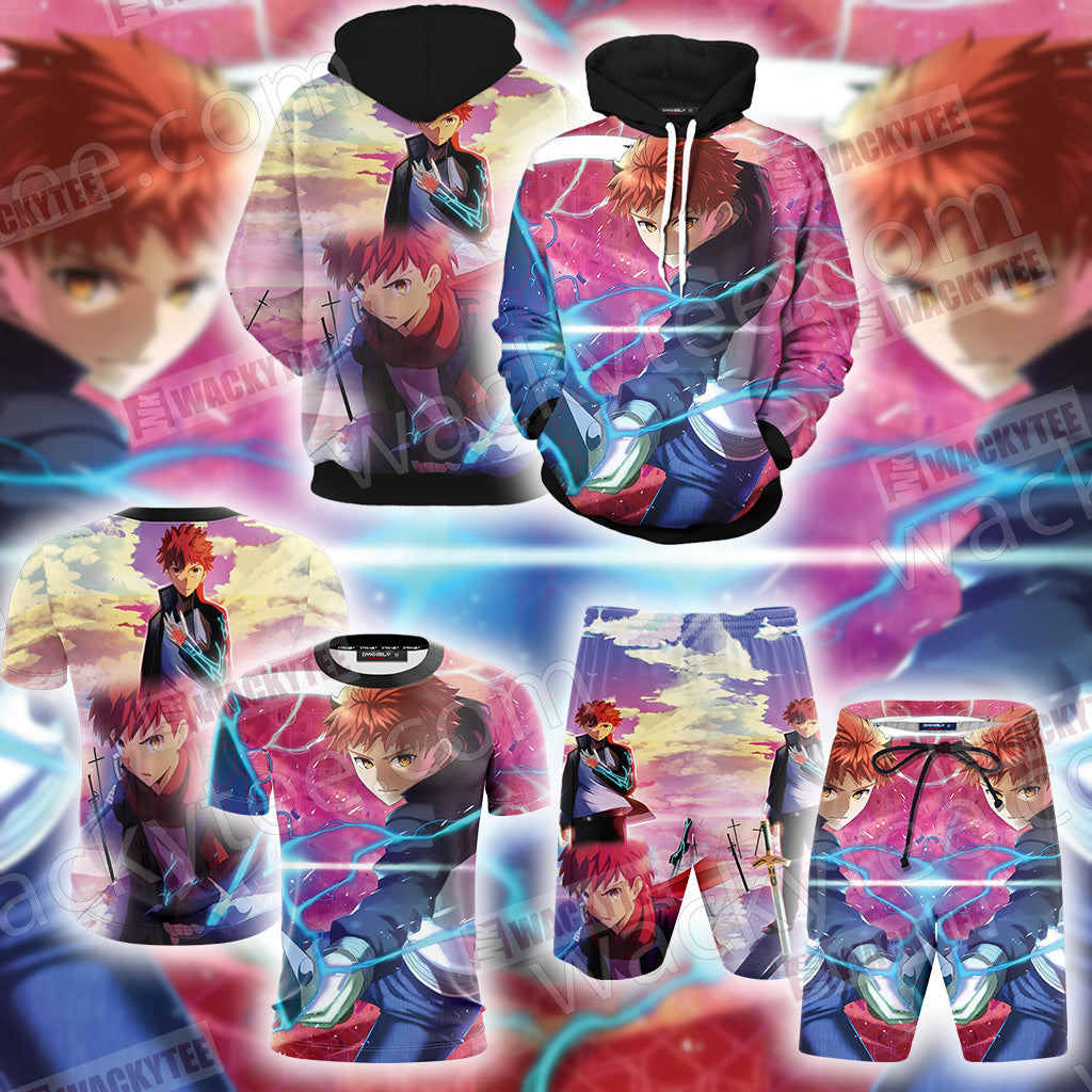 Fate/Stay Night Emiya Shirou 3D Beach Shorts