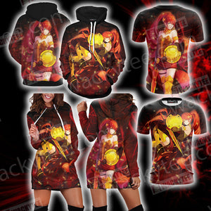 RWBY Pyrrha Nikos 3D Hoodie Dress