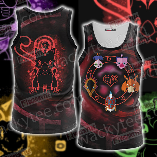 Digimon The Crest Of Love 3D Tank Top