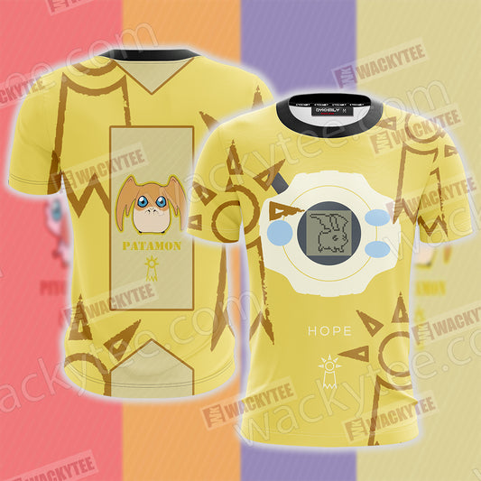 Digimon The Crest Of Hope Patamon Unisex 3D T-shirt