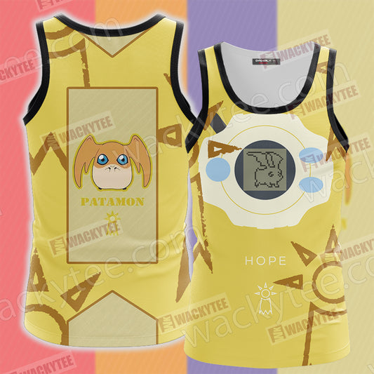 Digimon The Crest Of Hope Patamon Unisex 3D Tank Top