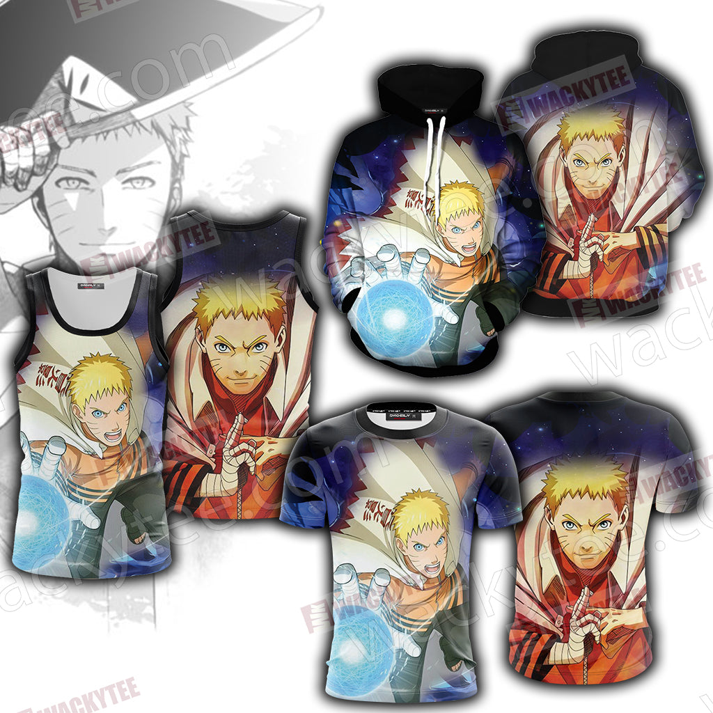 Naruto - Hokage Naruto Unisex 3D Hoodie