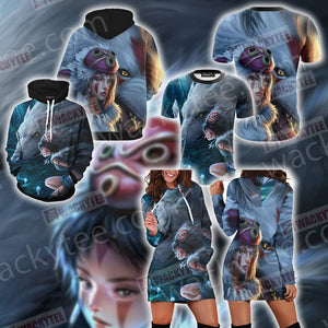 Princess Mononoke New Look 3D Hoodie