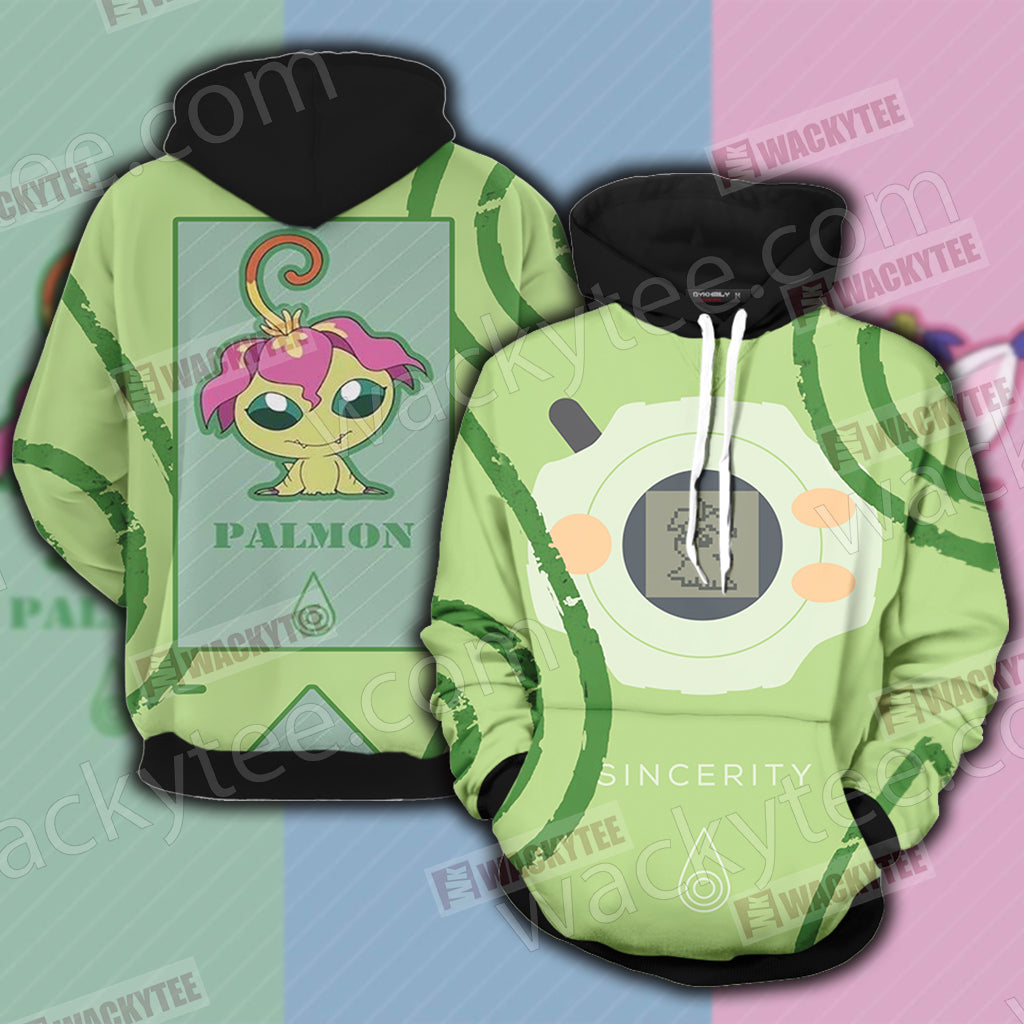 Digimon Palmon The Crest Of Sincerity 3D Hoodie