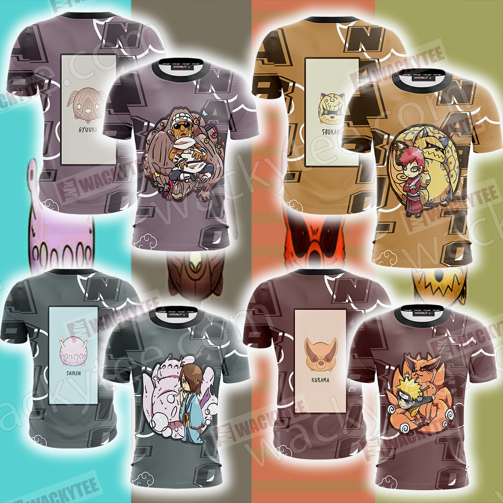 Naruto Saikem Unisex 3D T-shirt