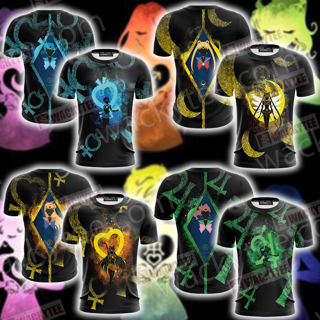 Sailor Moon Minimalist Unisex 3D T-shirt