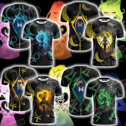 Sailor Moon Minimalist Unisex 3D T-shirt