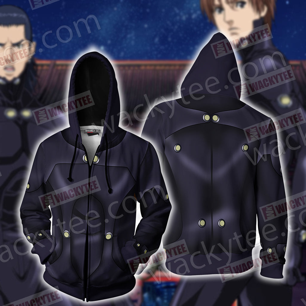 Gantz Cosplay Zip Up Hoodie Jacket 4XL