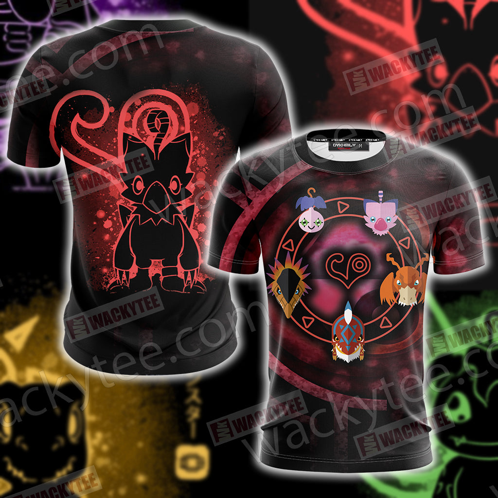 Digimon The Crest Of Love 3D T-shirt T-shirt