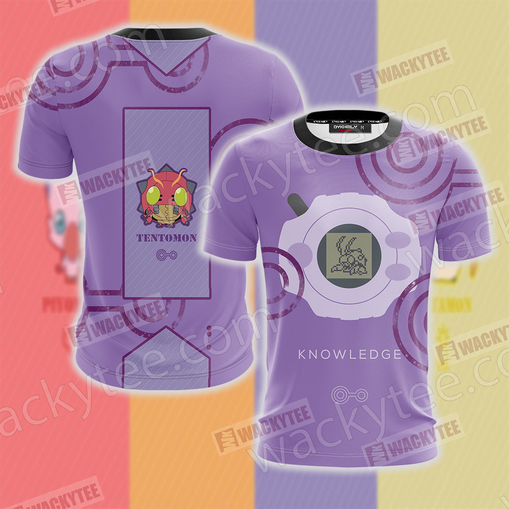 Digimon The Crest Of Knowledge Tentomon Unisex 3D T-shirt