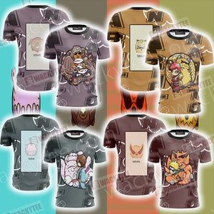 Naruto Gyuuki Unisex 3D T-shirt