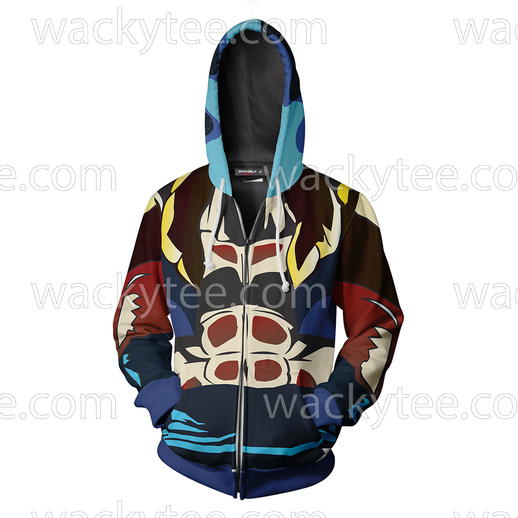 Dragon Ball Gogeta Cosplay Zip Up Hoodie Jacket