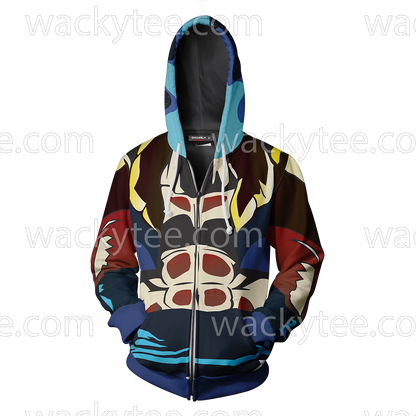Dragon Ball Gogeta Cosplay Zip Up Hoodie Jacket